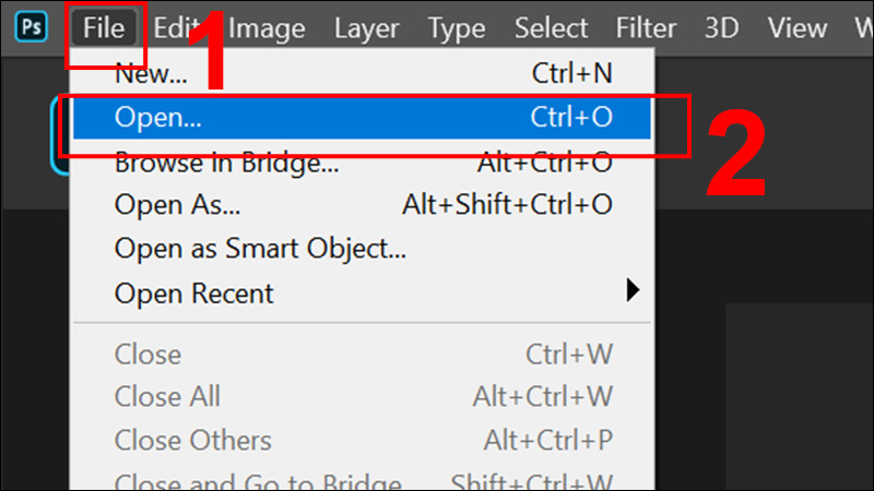 Bạn có thể sử dụng tổ hợp phím Ctrl + O